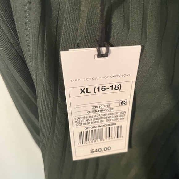 NWT Shade and Shore Women's Cheeky One Piece Swimsuit in Olive Green SIze XL - Picture 5 of 6